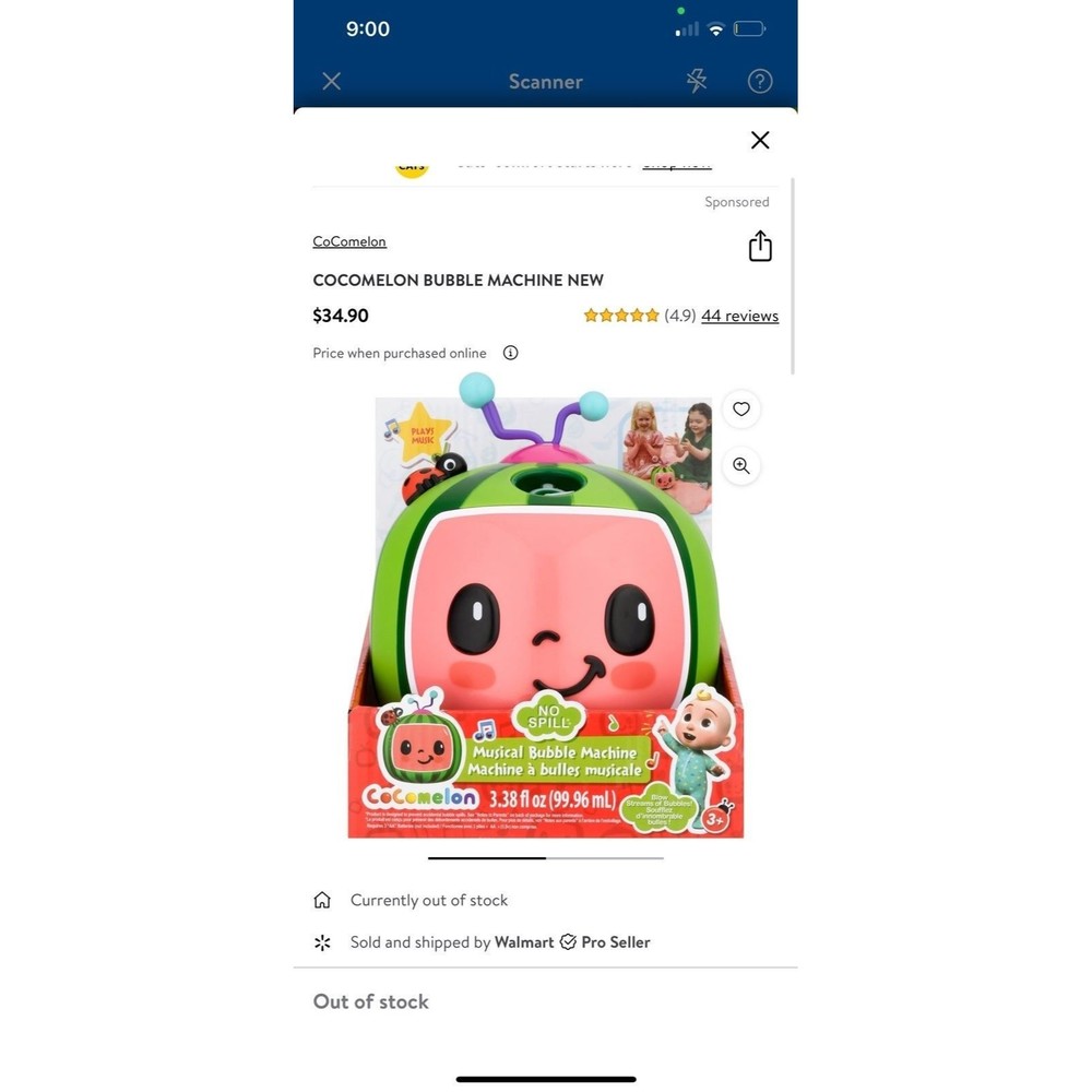 Cocomelon Bubble Machine